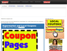 Tablet Screenshot of coopons.com